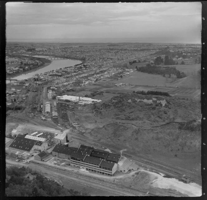 Industrial area, Whanganui, Manawatu-Wanganui Region, featuring an unidentified factory