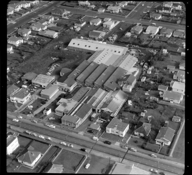 Mt Roskill/Onehunga area, Auckland, including premises/factory of John Baros Ltd