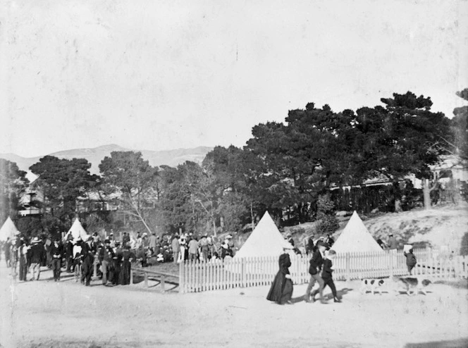 Maori group preparing breakfast at the Basin Reserve