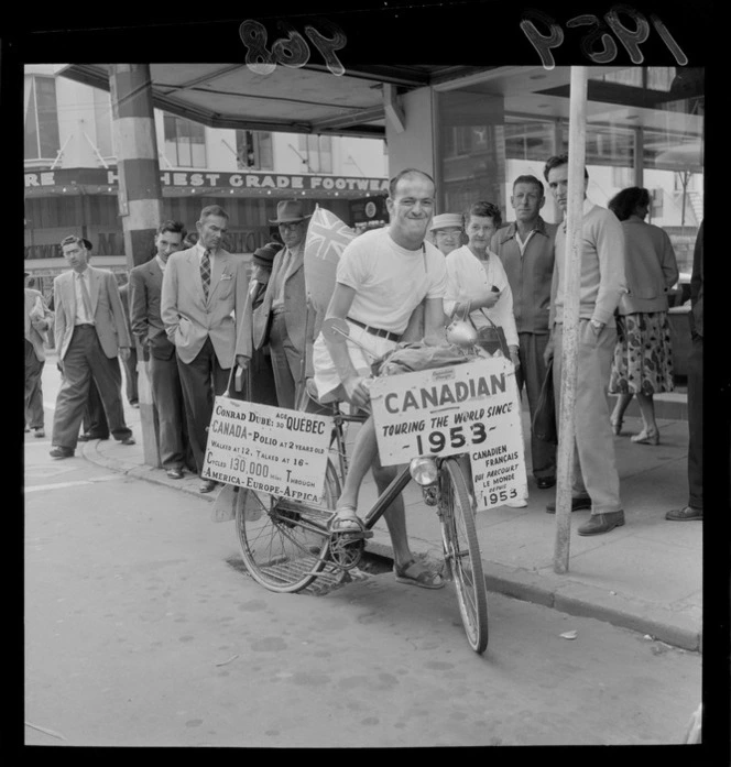 Conrad Dube, a Canadian world cyclist