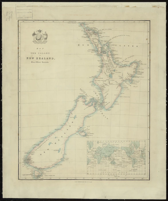Map of the colony of New Zealand, from official documents