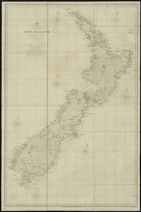 New Zealand : from surveys in H.M.S. Acheron & Pandora 1848-1855.