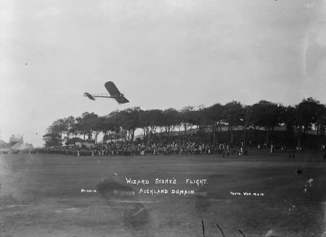 Wizard Stone's flight, Auckland Domain
