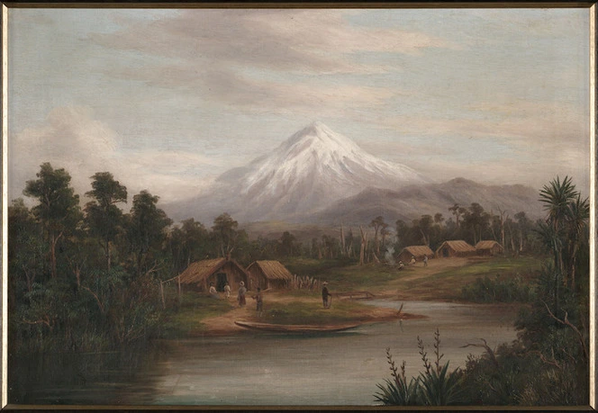 [Baker, William George], 1864-1929 :Ruapehu from the Maori Pa at Patea. [ca 1900]