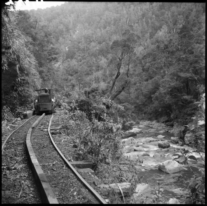 Diesel engine at Charming Creek, Buller district