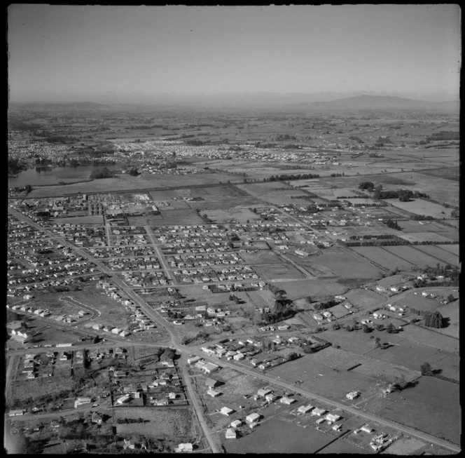Aerial view of Frankton, Hamilton, New Zealand