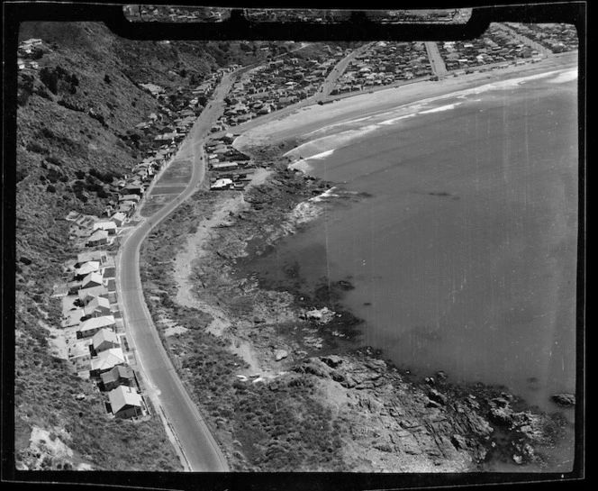 View of part of western Lyall Bay, Wellington, New Zealand