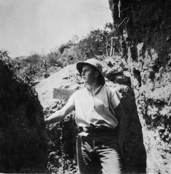 New Zealand soldier in a trench, Gallipoli, Turkey