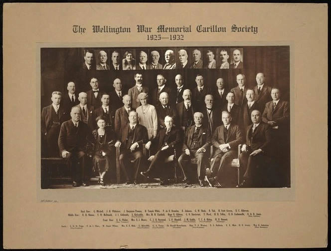 Andrew, Stanley Polkinghorne, 1879?-1964 :Members of the Wellington War Memorial Carillon Society, 1925-1932