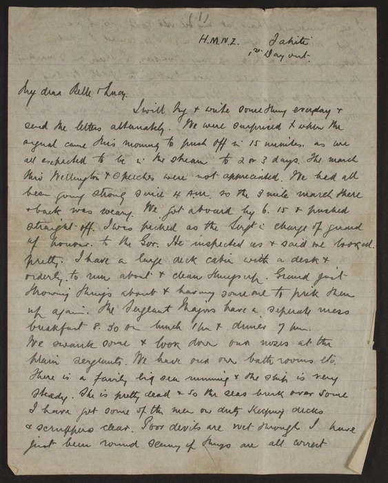 Letters from Henry Kitson to his sisters Belle and Lucy