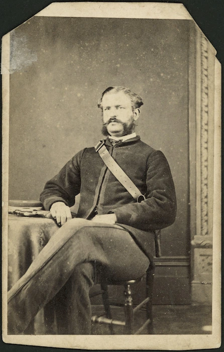 Photographer unknown :Portrait of Sergeant-Major H P Bluett