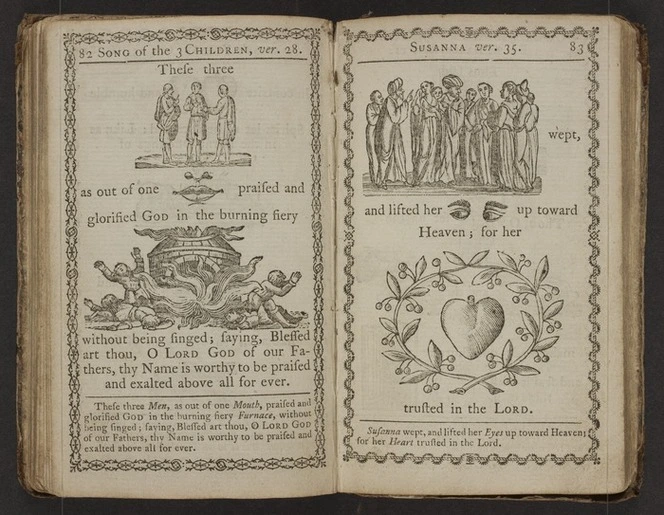 A curious hieroglyphick Bible; or, select passages in the Old and New Testaments, represented with emblematical figures, for the amusement of youth: Designed Chiefly To familiarize tender Age, in a pleasing and diverting Manner, with early Ideas of the Holy Scriptures. To Which Are Subjoined, A short Account of the Lives of the Evangelists, and other Pieces, illustrated with Cuts.