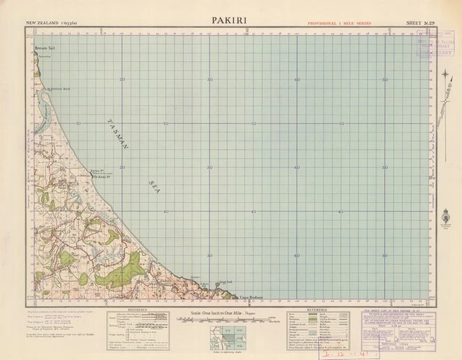 Pakiri [electronic resource] / compiled from plane table sketch surveys and official records by the Lands and Survey Department.