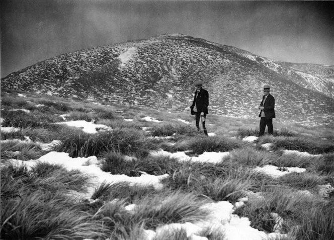 Remnants of a snow fall on West Peak Plateau