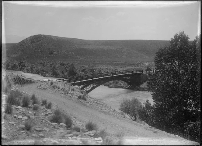 Bridge over river, Mackenzie district, Canterbury