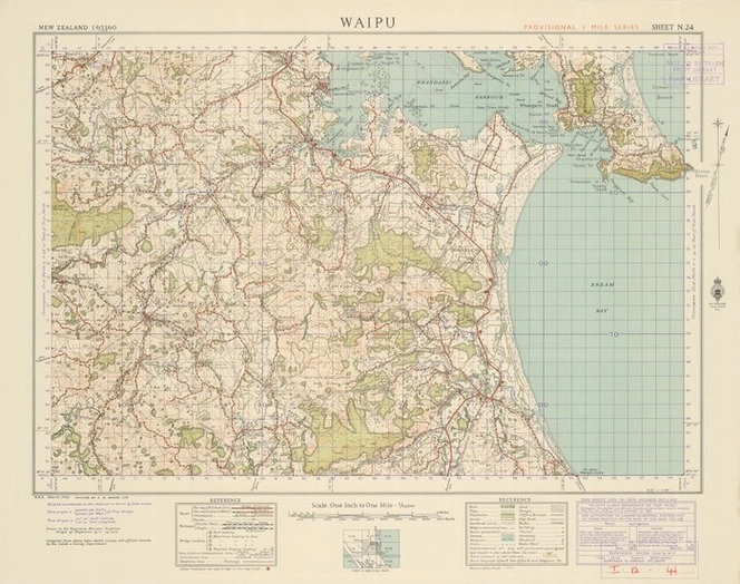 Waipu [electronic resource] / compiled from plane table sketch surveys & official records by the Lands & Survey Department.