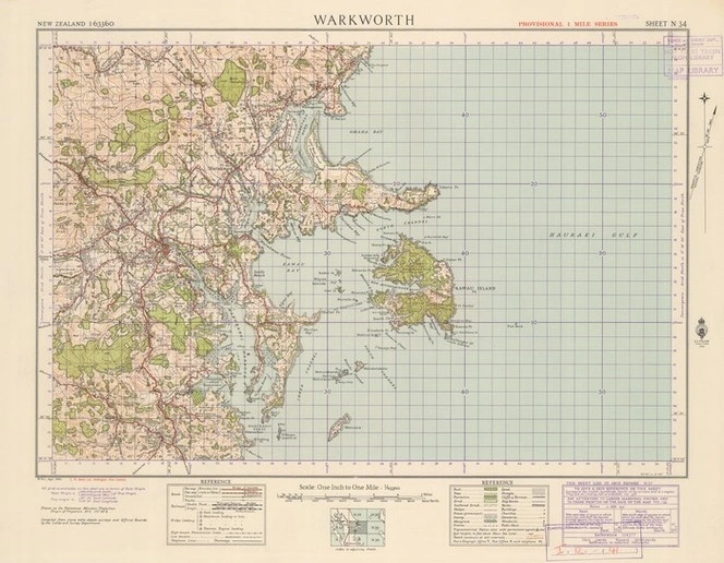 Warkworth [electronic resource] / H.R.C., Sept. 1942 ; compiled from plane table sketch surveys and official records by the Lands and Survey Department.