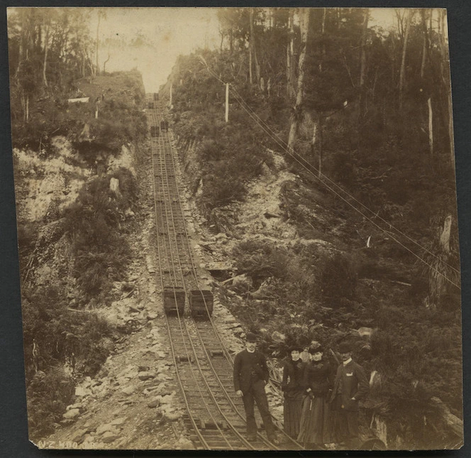 Ring, James : Photograph of incline at Koranui coal mine, Buller district, West Coast