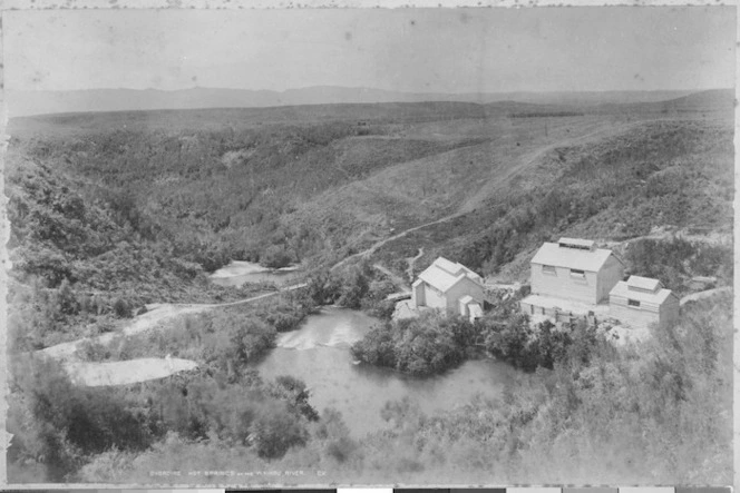 Hot springs, and sanatorium, at Okoroire, on the Waihou River