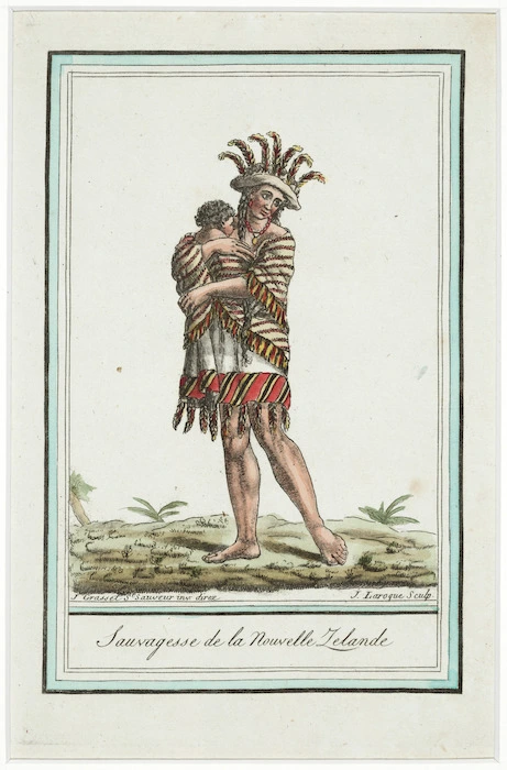 Grasset de Saint Sauveur, Jacques, 1757-1810 :Sauvagesse de la Nouvelle-Zelande. J Grasset St Sauveur inv. direx. J Laroque sculp. [1796].