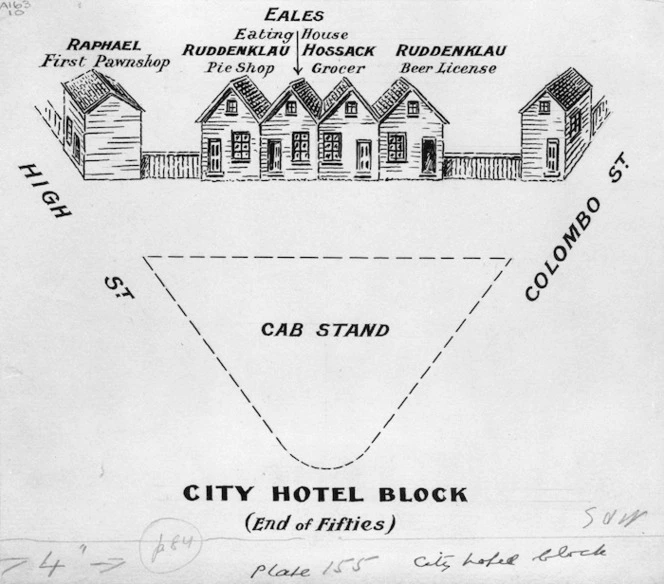 Artist unknown :City Hotel block (end of fifties) [1949]