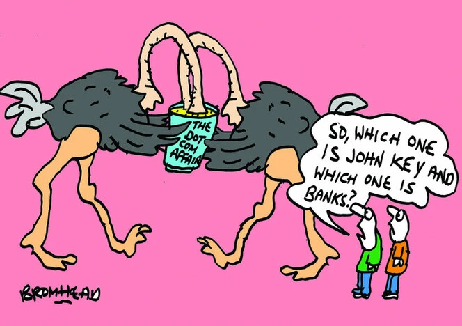 Bromhead, Peter, 1933-: "So, which one is John Key and which one is Banks?" 20 September 2012