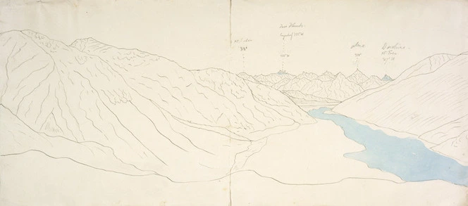 Haast, Johann Franz Julius von, 1822-1887: Mt Sinclair, Two Thumb, Sugarloaf, Alma, Mt Forbes, D'Archiac