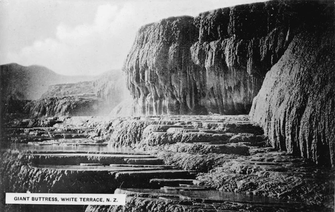 Giant Buttress, White Terrace, Lake Rotomahana, Rotorua