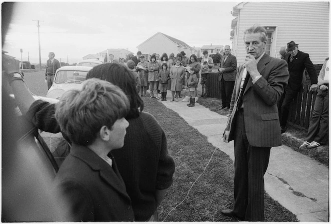 Dr Gerald Wall addressing an election meeting