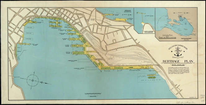 Wellington Harbour Board berthage plan / T.G. Hutcheson delt.