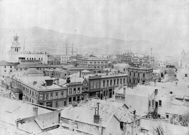 Rooftops and Lambton Quay, Wellington