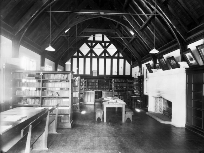 A view of the library at Christ's College, Christchurch