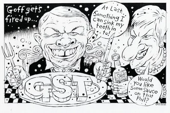 Goff gets fired up... GST. 14 February 2010