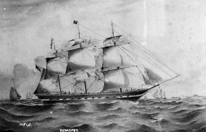 Painting of the ship 'Hydaspes'