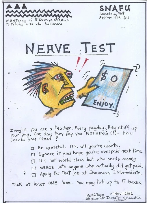 Doyle, Martin, 1956- :Nerve Test. 7 November 2012