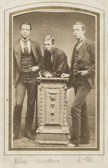 Brothers John, William, and Lawrence Grace - Photograph taken by G E Page