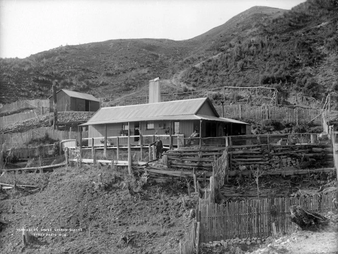 Managers house at the Golden Blocks gold mine in the Taitapu area