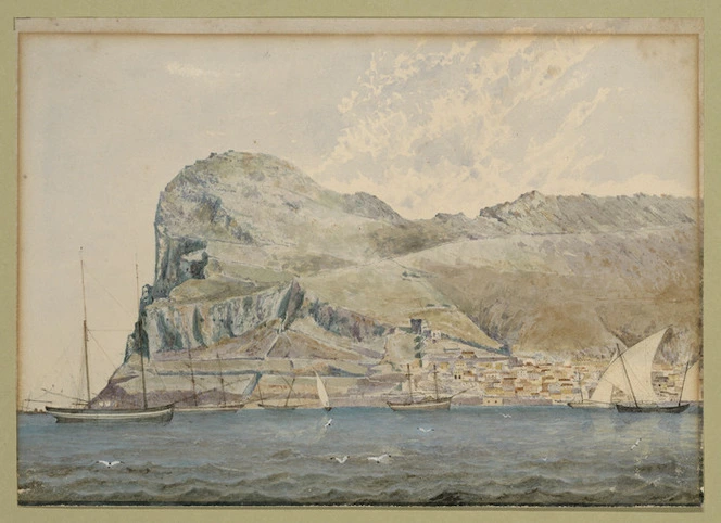 Smith, William Mein 1799-1869 :[Scene at Gibraltar. 1832]