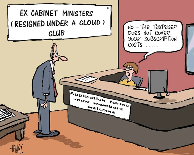 Ex Cabinet Ministers (Resigned under a Cloud) Club. 26 February 2010