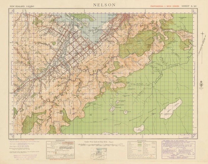 Nelson [electronic resource] / compiled from plane table sketch surveys & official records by the Lands & Survey Department.