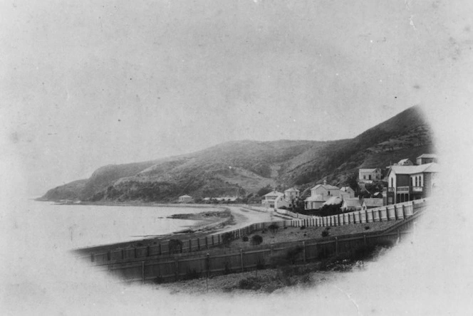 View of houses at Oriental Bay, Wellington