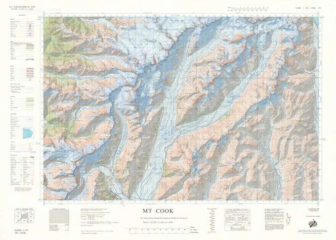 Mt Cook [electronic resource] : N.Z. topographical map 1:63 360.