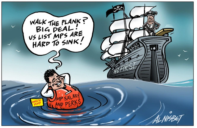 Nisbet, Alastair, 1958- :'Walk the plank? Big deal! Us list MPs are hard to sink!' 10 December 2012
