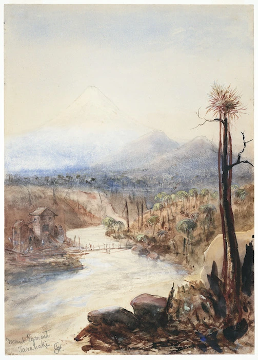 Williams, Edward Arthur, 1824-1898 :Mount Egmont, Taranaki. [1864-65].