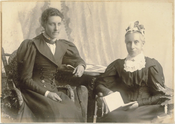 Weber, E Ruth :Photograph of Ann Fletcher Jackson, 1833-1903, and Bertha Jackson, 1864-1936