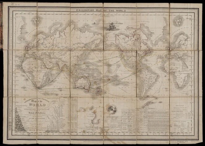 Emigration map of the world / engraved by B.R. Davies.