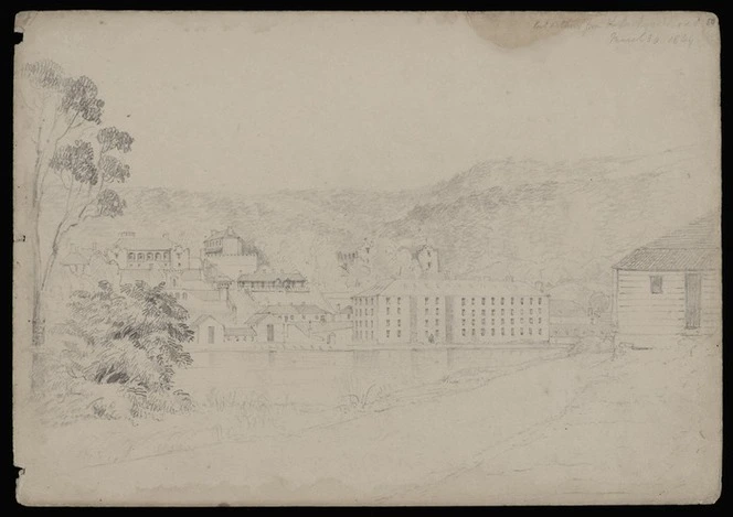 [Turnbull, Henry Hume] d 1858 :Port Arthur from the Dockyard Road March 30 1849