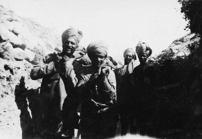 Turbaned soldiers from India