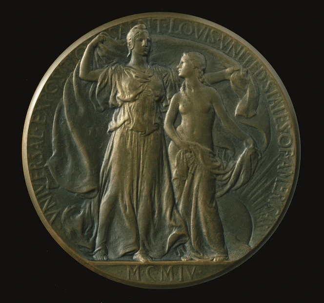 Artist unknown :[Bronze medal awarded at Universal Exposition, St Louis, 1904, Obverse].