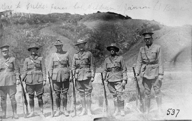 New Zealand soldiers at Trentham